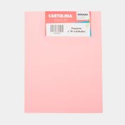 Cartulina escolar carta rosada de 135 g x 10 unidades