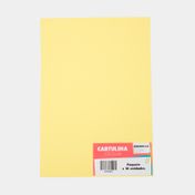 Cartulina escolar de 1/8 135 g x 10 unidades amarilla