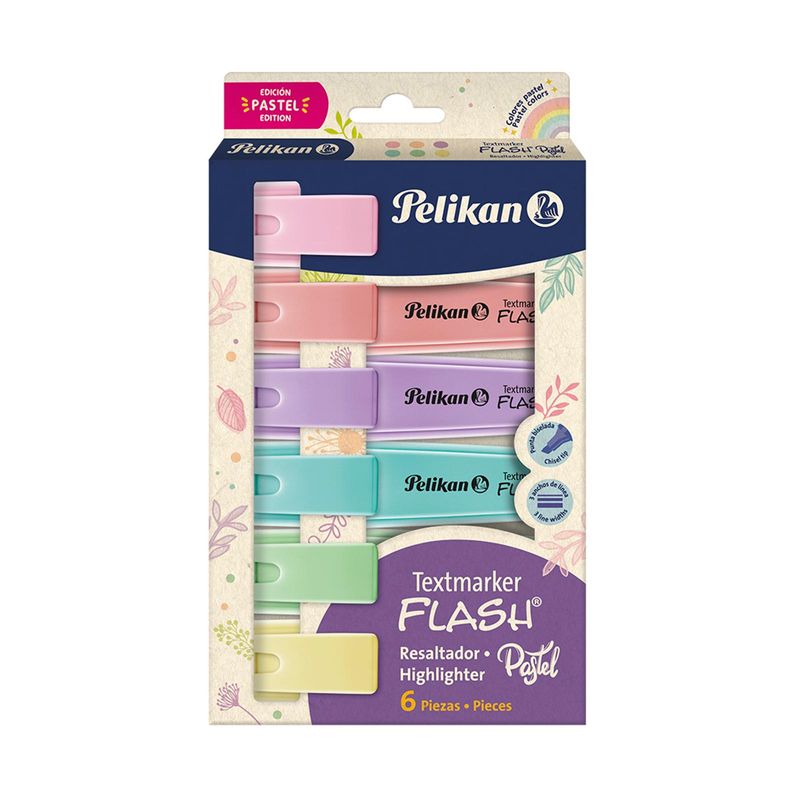 resaltadores-pelikan-colores-pastel-x-6-unidades-7703064003019