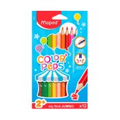 Colores Maped x 12 unidades, gruesos triangulares