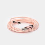 Cable micro-USB a USB de 1.8 m, color dorado rosa
