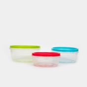 Set de recipientes para alimentos x 3 unidades
