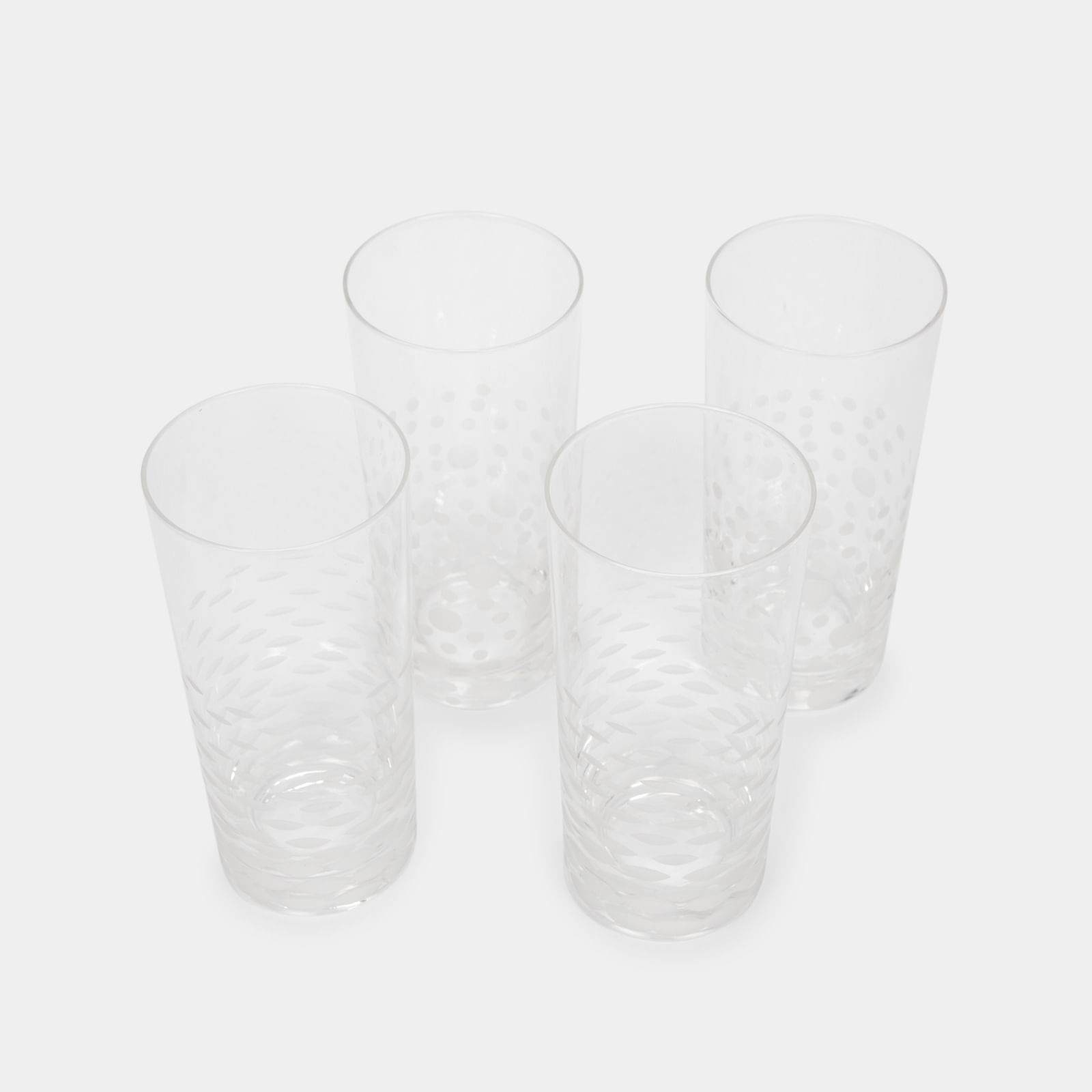 Set de vasos de vidrio x 4 unidades