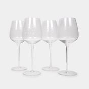 Set de copas de vidrio x 4 unidades
