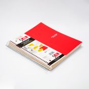Cuaderno 105 rayado 5 materias, argollado (surtido)