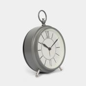Reloj de mesa con alarma, gris
