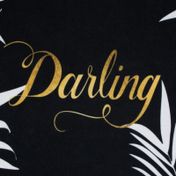 Tapete negro con blanco de 37 x 58 cm - ramas (Darling)
