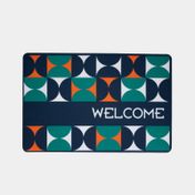 Tapete de bienvenida de 37 x 58 cm - cuadros multicolor