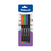 Plumígrafo surtido x 4 unidades, micropunta/plus