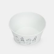 Recipiente metálico, blanco