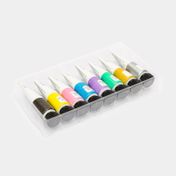 Acrílico de 22 ml x 8 unidades, colores metalizados