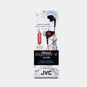 Audífonos In ear Bluethoot deportivos JVC, negros con rojo