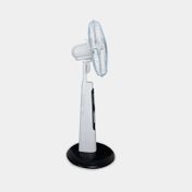 Ventilador de 9 velocidades con luz led, blanco