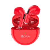 Audífonos in ear con Bluetooth 1Hora, rojos