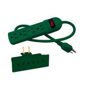 Kit de multitoma con 4 salidas + Multitoma de pared con 3 salidas, adaptable