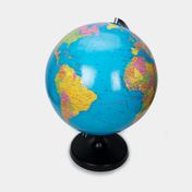 Globo terráqueo político grande azul