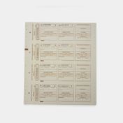 Tarjeta para inventario físico - forma Minerva 30-19
