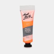 Pintura acrílica de 50 ml, naranja fluorescente