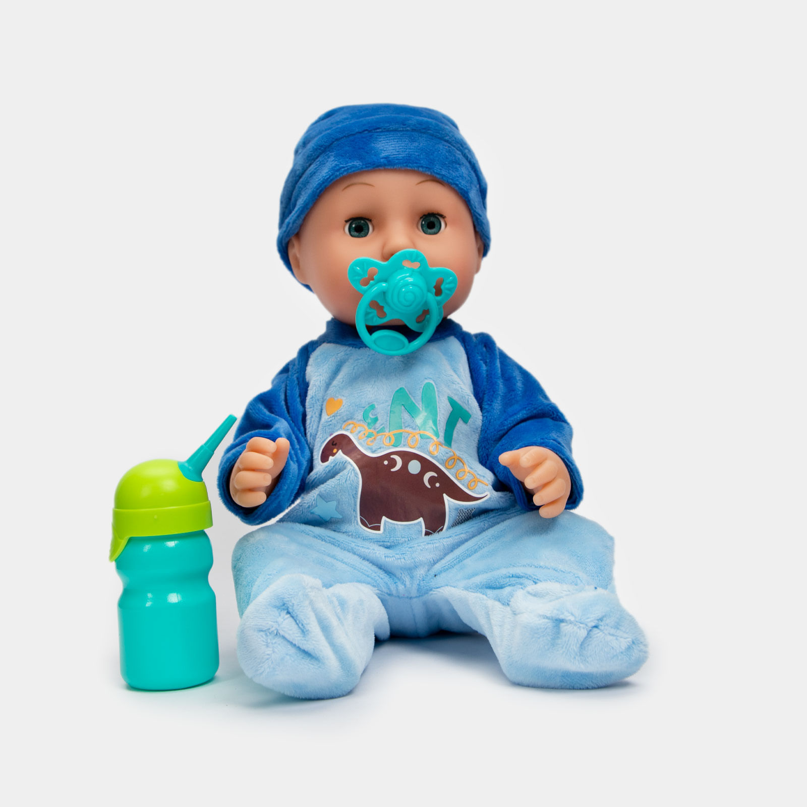 Bebé juguete de 36 con accesorios, y pijama enteriza