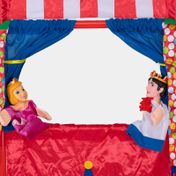 Set de títeres de Cenicienta con escenario x 4 piezas