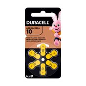 Pilas Duracell zinc 10 para aparatos auditivos x 6 unidades