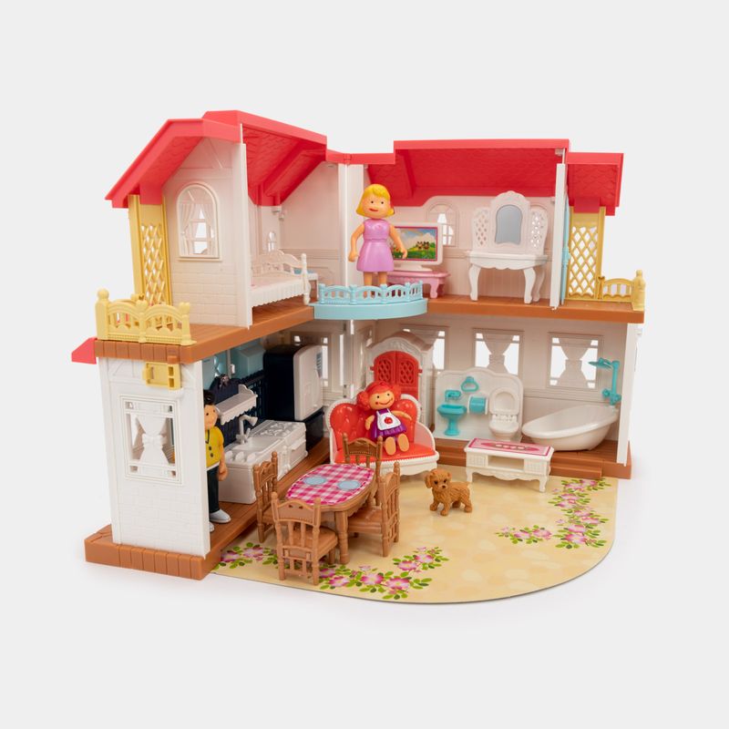 Casa de lujo para muñecas, con sonido y accesorios