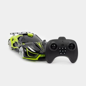 Carro deportivo a control remoto con luz, vapor y sonido, verde