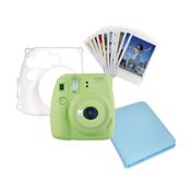 Kit de cámara Fujifilm Instax Mini 9 verde + álbum