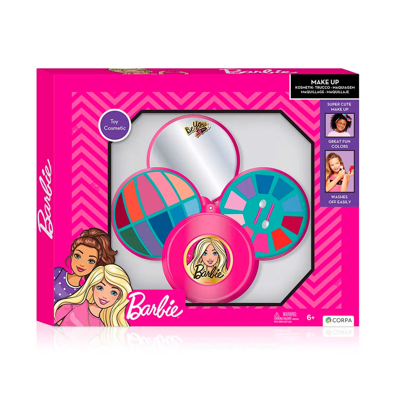 Set de maquillaje Barbie con espejo Set de maquillaje Barbie con espejo