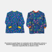 Delantal antifluidos con mangas y estampados, talla 4