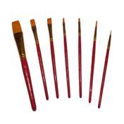 Set de pinceles de cabo corto x 7 piezas