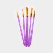 Set de pinceles mixtos x 5 piezas