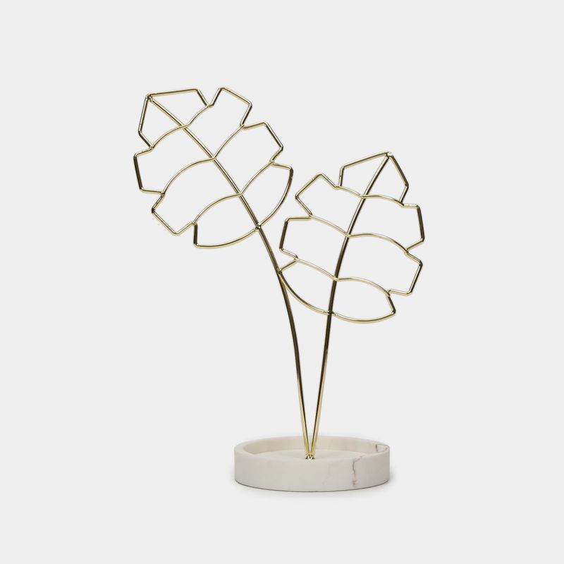 exhibidor-para-joyas-de-hojas-doradas-con-base-marmol-17-cm-7701016357401