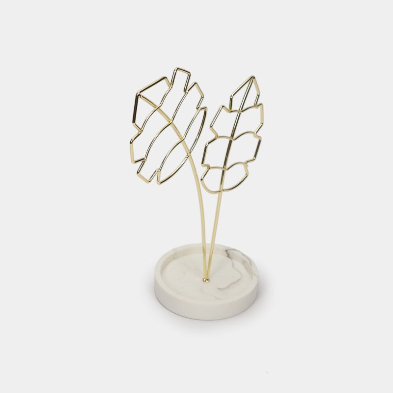 exhibidor-para-joyas-de-hojas-doradas-con-base-marmol-17-cm-2-7701016357401