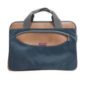 Funda para portátil de 15" con manija, azul/café