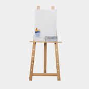 Kit de arte con caballete de 140 cm + lienzo + óleos + pinceles + paleta