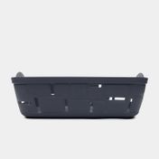 Cesta plástica multiusos con huecos, gris oscuro