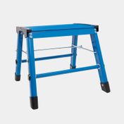 Escalera en aluminio de un paso, azul
