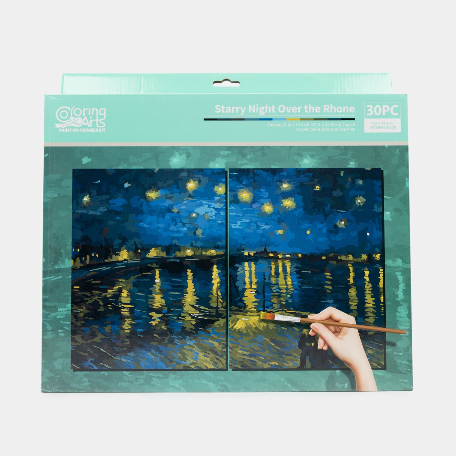 Kit de arte para pintar por números - noche de estrellas