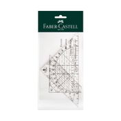 Escuadra y transportador Faber-Castell