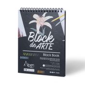 Bloc de arte black book de 21.5 x 28 cm, 30 hojas