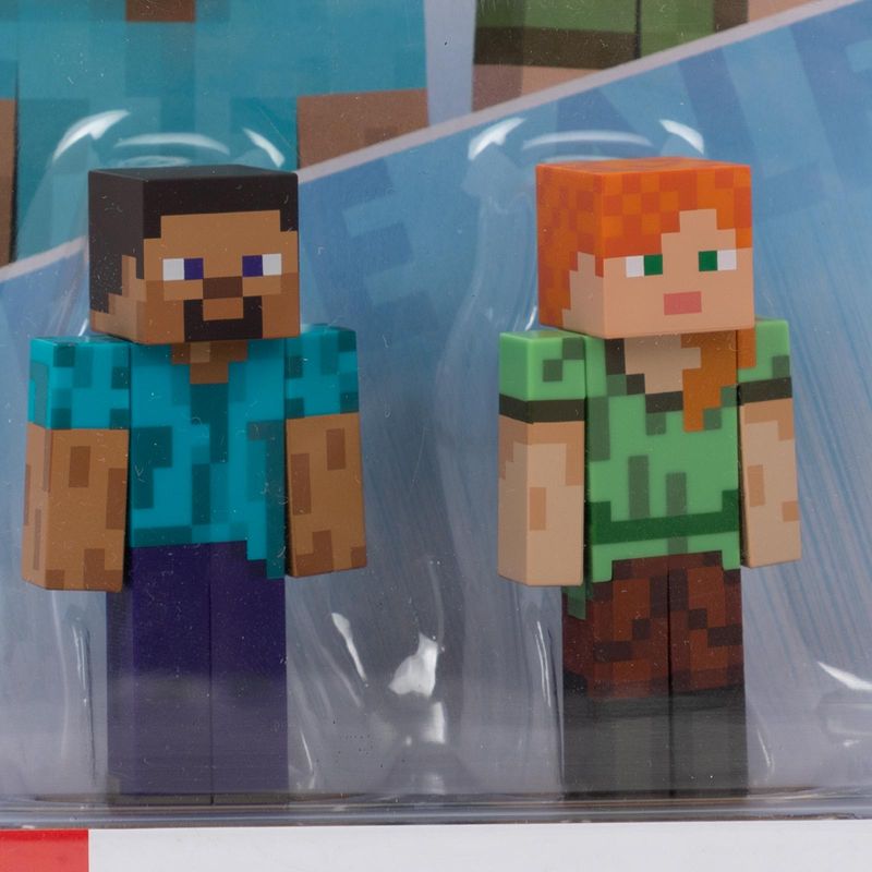 Figura interactiva amiibo Steve y Alex de Minecraft