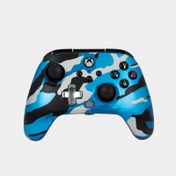 Control alámbrico Power A azul para Xbox One y Xbox Series