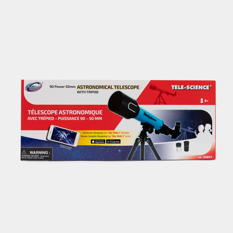 Telescopio terrestre astronómico 90 50 mm de poder con trípode