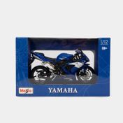 Moto coleccionable Yamaha YZF R1 azul