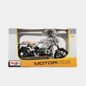 Moto coleccionable BMW R Nine T Scrambler plateada