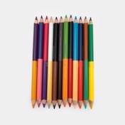 Colores Tuffy Jumbo x 12 unidades, 24 colores, doble punta triangulares