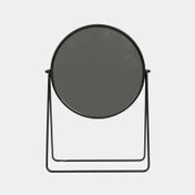 Espejo de mesa metálico negro con soporte
