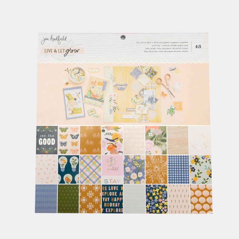bloc-scrapbooking-48-hojas-live-let-grow-718813114974