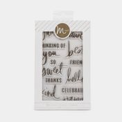 Set de sellos en acrílico - Sentiments x 14 piezas